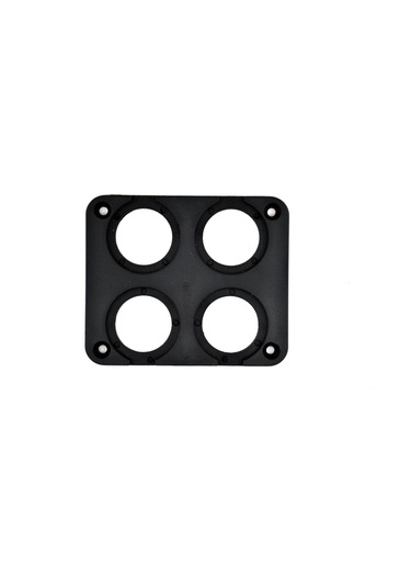 Motoraid 4 Yuvarlak Delikli Pano Montaj Port Plastik Yuva Çakmak Usb Panel