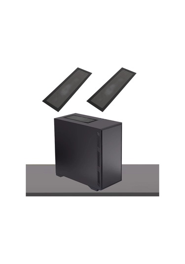 Tenfowee 2 Adet Bilgisayar Kasası Pvc Manyetik Toz Filtresi - 120x360mm Fan Izolasyonu, Toz Engelleme Ve Kolay Kurulum Siyah Renk