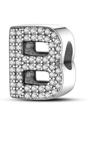 Fubena Taşlı Harf Charm - B
