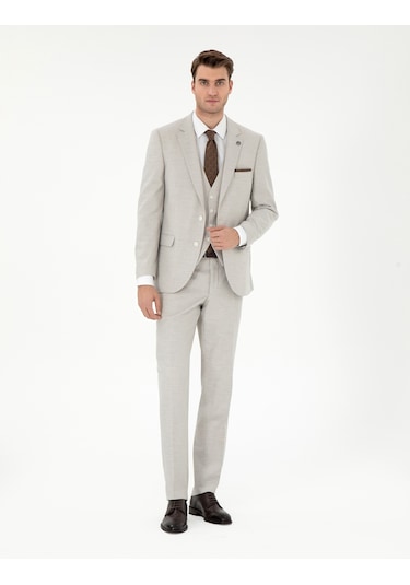 Pierre Cardin Erkek Bej Takım Elbise 50303602-vr011 Bej