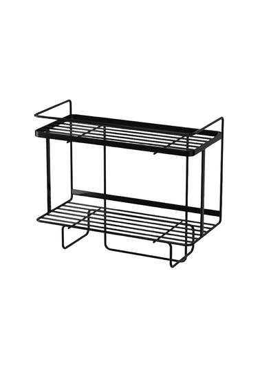 Suntek Magideal Tuvalet Rafı Üzerinde Raf Banyo Alanı 2-katlı-siyah Çok Renkli