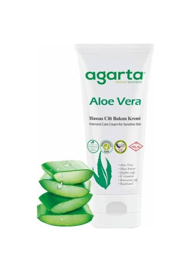 Agarta Doğal Aloe Vera Nemlendirici Cilt Kremi 75  ML