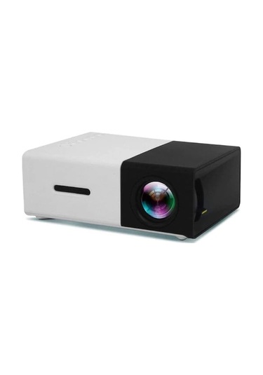 Portatif Led Projeksiyon Cihazı Hd 1080p, Ev Sineması Deneyimi, Hdmı/usb Bağlantısı, Siyah