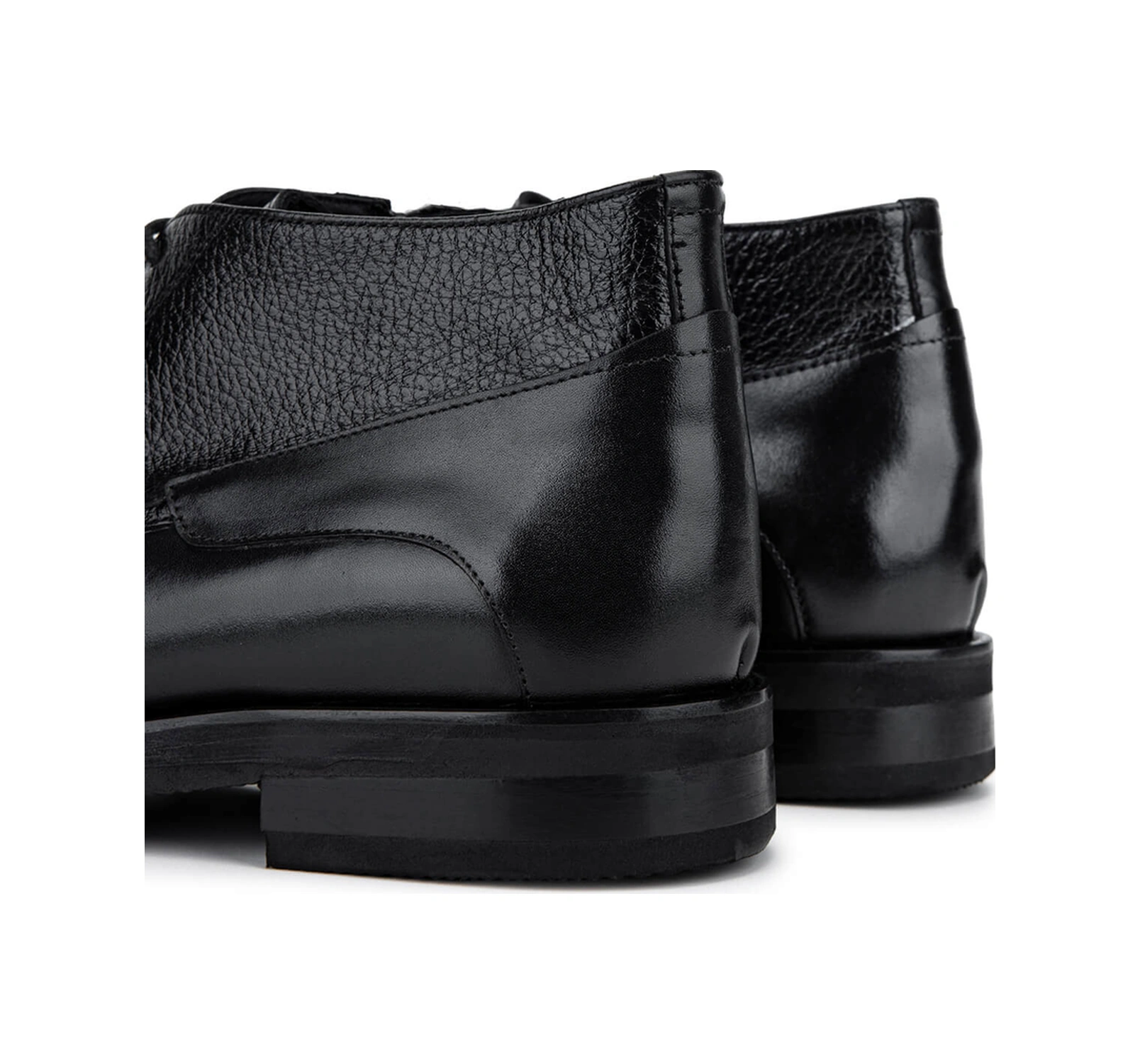 Tamer Tanca Erkek Hakiki Deri Siyah Klasik Bot 537 3731 Erk Bot Sk25-26 Sıyah Dr/sıyah Fltr Siyah