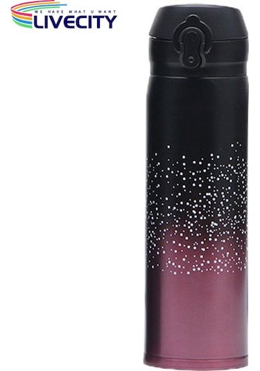 Termos Yıldızlı Gökyüzü Desenli Güzel Degrade Vakum Bardak