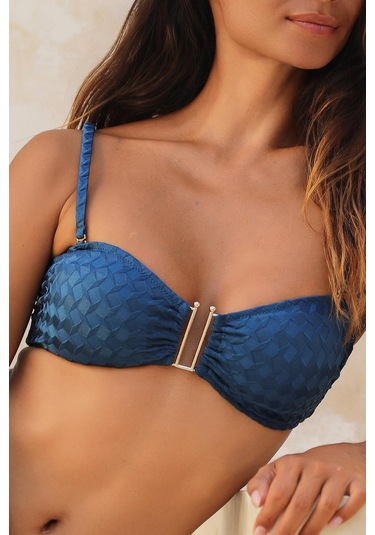 Olympos Petrol Mavisi Straplez Yandan Bağlamalı Bikini Takım Petrol Mavisi Olympos Petrol Mavisi Straplez Yandan Bağlamalı Bikini Takım Petrol Mavisi