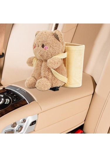 Createtech Ve Suntek Araba Mendil Kutusu 2'si 1 Arada Ev Çöpü Çok Renkli