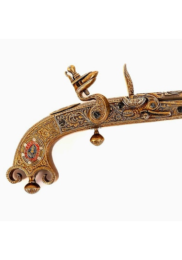 Denix Dekoratif Replika Çakmaklı Tabanca, İskoçya 1760