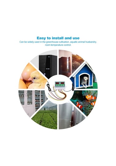 Novahub Mikrobilgisayar Akıllı Dijital Sıcaklık Kontrol Cihazı Zfx-st3012 220v/1500w Elektrikli Termostat Sıcaklık Anahtarı