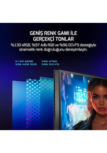 Gamepower Kaze Q80 27'' Flat Fast Ips 180hz 0.5ms Qhd 2k Gaming Monitör  Ölü Piksel Garantili