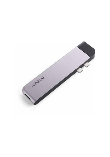 Minix NEO C-DHGR 2 x HDMI 4K 60 Hz USB-C PD 3.0 60 W USB 3.0 Çoklu Bağlantı Adaptörü