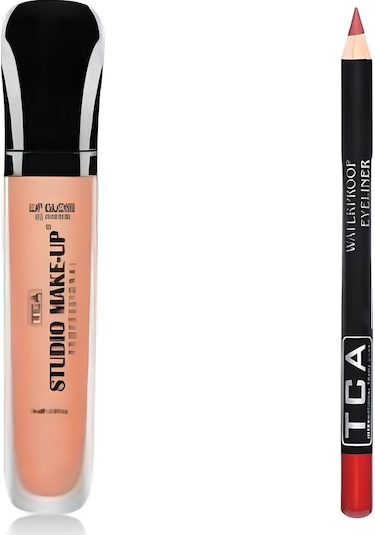 Tca Studio Make Up Fırçalı Ruj ve Dudak Kalemi Seti Lip Liner - Lip Gloss