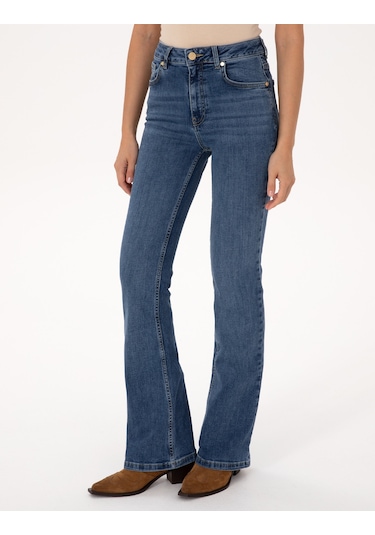 Pierre Cardin Kadın Mavi Pantolon Jean 50318242-vr036 Mavi