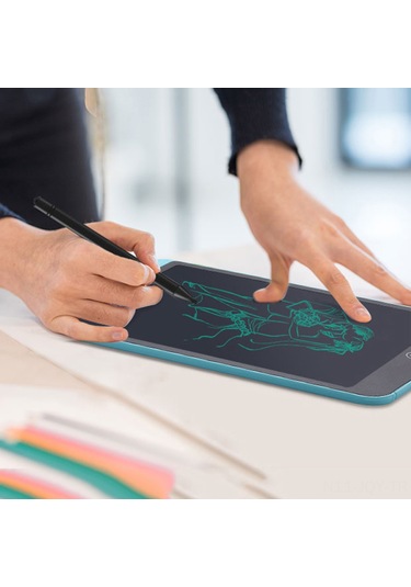 Youmex 12 İnç Siyah Akıllı Lcd Kalem Tahtası - Kilitleme Tuşu Ve Bölgesel Silme Özelliği İle Çocuklar İçin Çizim Ve Yazma Tablosu Siyah