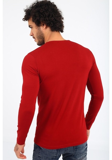 Oksit Mys Lion 4013 Slim Fit Likralı Uzunkol Basic Sweat