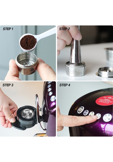 Mufunye Cafissimo Paslanmaz Çelik Yeniden Kullanılabilir Kahve Kapsülü - Pratik Ve Ekonomik