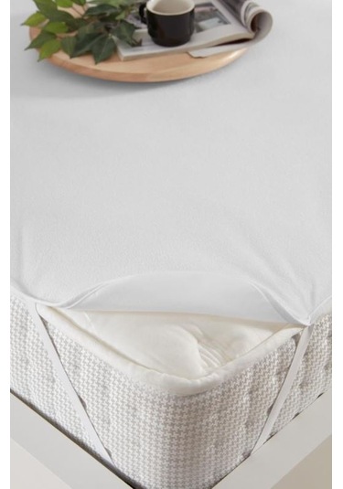 Decovilla 200X200 Pamuklu Köşe Lastikli Sıvı Geçirmez Alez