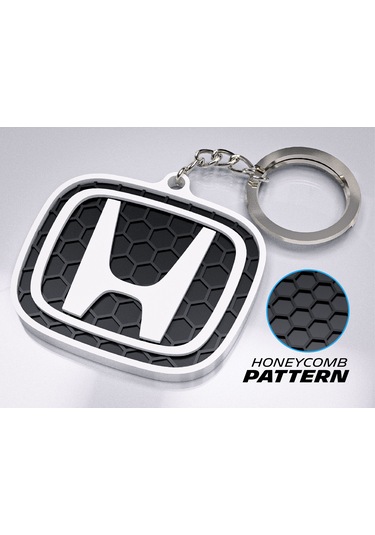 Markanıza Özel Petek Desenli Honda Logolu 3d Anahtarlık