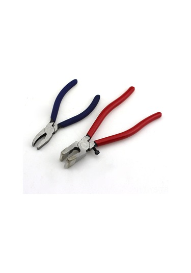 Yunboo 8 İnç Cam Kenar Düzeltici Pense, Kırmızı Saplı Ergonomik Tasarım, Cam İşleri İçin Hassas Kullanım, Dayanıklı Konstruksiyon