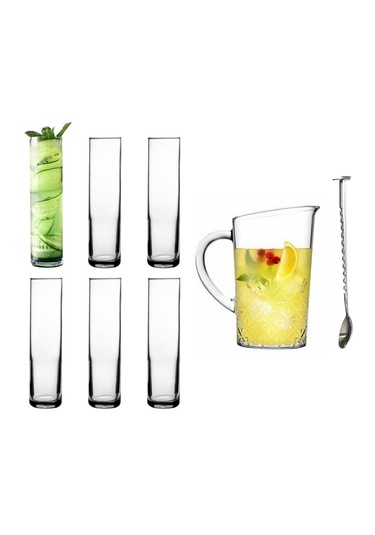 Paşabahçe Kokteyl Seti Uzun Bardak+sürahi+kaşık 8 Parça