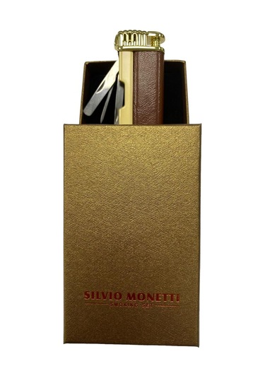 Silvio Monetti Sarı Kahverengi Deri Çakmak 709393