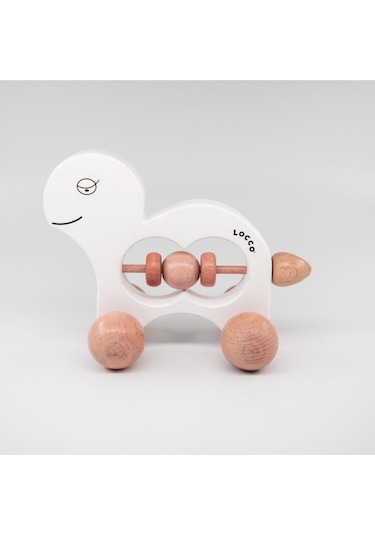 Ahşap Kaplumbağa Beyaz