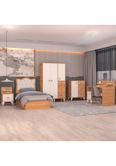 Garaj Home Karmen Genç Odası Takımı 5 Parça - Aytaşı Diğer