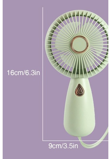 Şarjlı Sessiz Güçlü El Fanı Mini Taşınabilir Usb Vantilatör 5 Pervaneli Fan