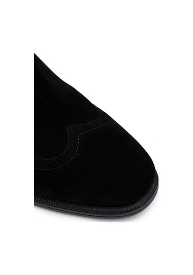 Deery Hakiki Süet Siyah Chelsea Erkek Bot - 01816msyhc02