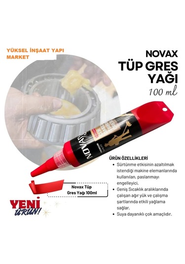 Novax -30/+130 Dereceye Dayanıklı Çok Amaçlı Gres 100 ML