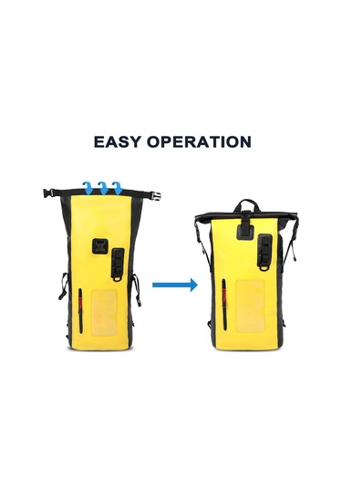 25l Su Geçirmez Sırt Çantası Ağır Hizmet Tipi Roll-top Y29190y Sarı