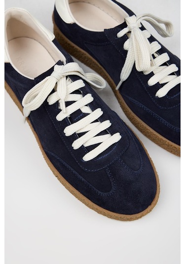 Krahe Palminteri 2 Erkek Hakiki Deri Bağcıklı Laci-ekru Sneakers