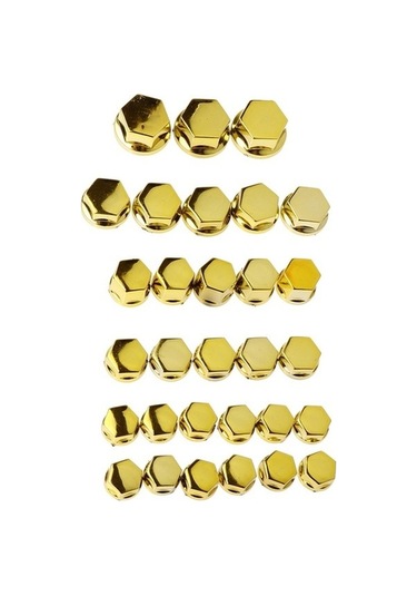 Yamaha Altın 30 Parça Vida Somun Başlık, Suntek Motosiklet Dekorasyon Altın Altın