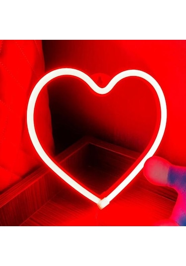 Pembe Led Gece Lambası Titreşimsiz Atmosfer Oluşturmak Uzun Ömürlü Çekici Parti Ev Dekor Kalp Şekli Işık Aksesuarları Pembe