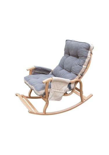 Ivo Office Şehzade Ahşap Çift Minderli Çift Cepli Sallanan Sanda