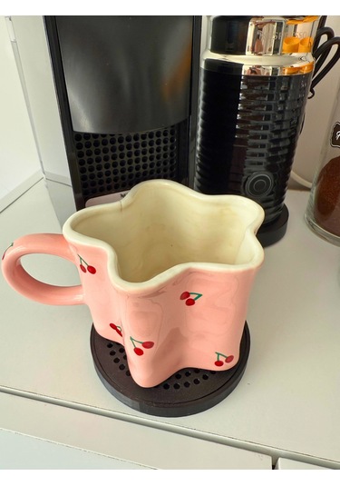 Nespresso Büyük Bardak Altlığı 10.5 Cm Geniş Su Damlama Haznesi Siyah