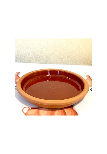 2'li Toprak Sırlı Et- Karides Tavası 22x3 Cm