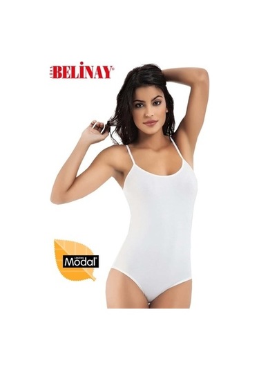 Belinay Ip Asklılı Çıtçıtlı Body Modal Yumuşak Bayan Atlet 0860