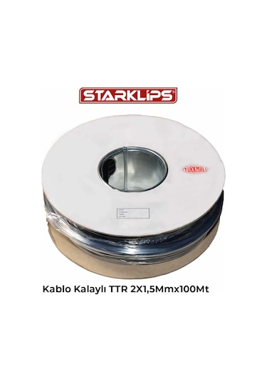 Kalaylı Kablo Ttr 2x1,5mmx100mt Mr