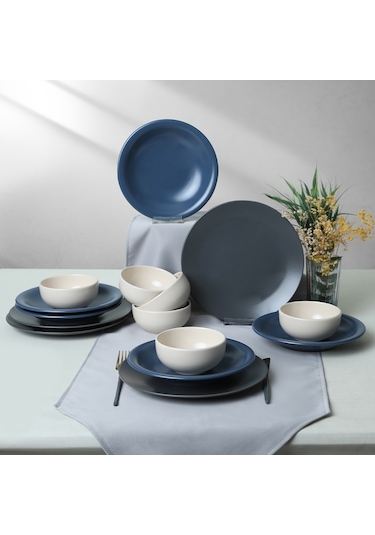 Keramika River Mix Yemek Takımı 18 Parça 6 Kişilik 399-950-959