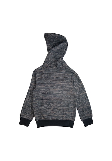 Erkek Çocuk Kapüşonlu İnce Sweatshirt Kahverengi