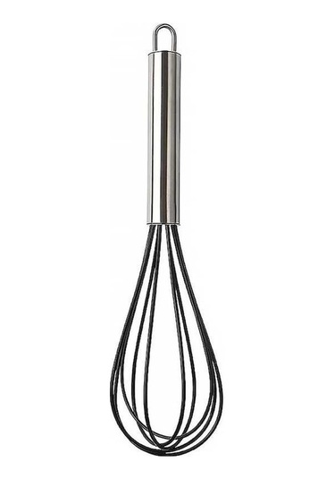 Ulzyvf Yumurta Yapışmaz Tel Siyah Pişirme, Paslanmaz Mutfak Manuel Karıştırma, İçin Çırpma, Çırpıcısı Çelik Beyaz Balon, Atma, Kf Beyaz
