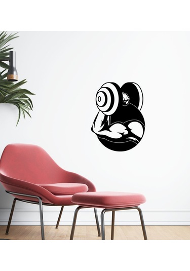Bk Home Gym Tasarımlı Duvar Sticker-34