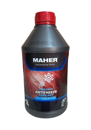 Antifiriz Kırmızı Organik -40 Derece 1 Litre