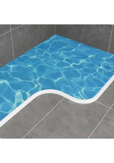 Şeffaf Banyo Tutma Su Bariyeri Şeridi Kuru Ve Islak Ayırma Silikon Conta Şeridi 200 Cm Şeffaf