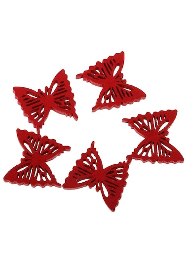 Homyl Dıy Craft Scrapbooking Için 100 Parça Kelebek Şekli