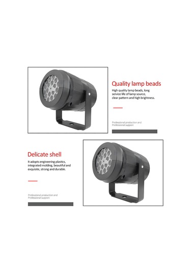 Ximistore9 Led Noel Projeksiyon Lambası 16 Desenli 360 Döner Ev Bahçe Dekorasyon Işığı Avrupa Şarjı