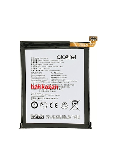 Alcatel A3 Ot-5046D Ot-5046Y Shine Lite Ot-5080X Tlp024C1 Batarya