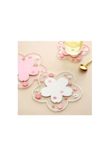 Kapamarka Yanmaz Kaydırmaz Japon Kiraz Çiçeği Altlık 3 Parça