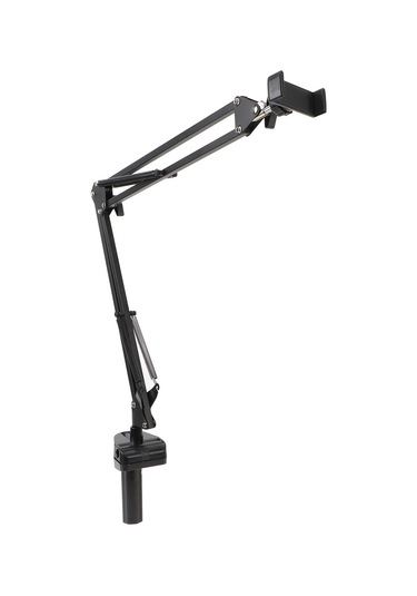 Xindoker Puluz Aluminium Alyuminyum Kollu Masaüstü Telefon Tutucu - 360 Dönebilen, Katlanabilir, 6.8 İnçye Kadar Telefonlar İçin, Canlı Yayın Ve Fotoğrafçılık İçin Pu650b